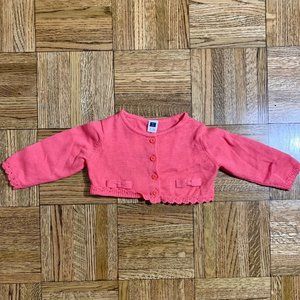 Janie & Jack short pink sweater